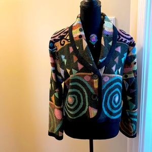 Funky and fun colorful jacket!
